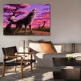 thumbnail image 6 of Howling Wolves Canvas Poster Bedroom Decor Sports Landscape Office Room Decor Gift,Frame-style,08x12inch(20x30cm), 6 of 8