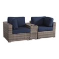 thumbnail image 1 of Living Source International 3-Piece Wicker and  Patio Set in Gray/Blue, 1 of 2