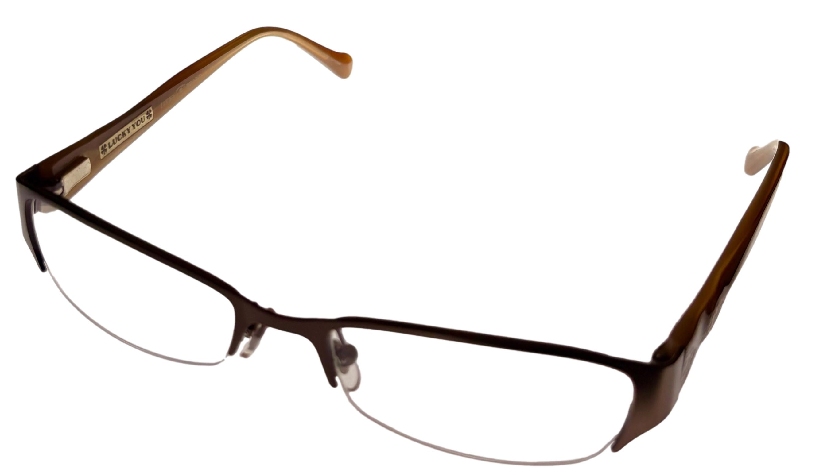 Lucky Womens Ophthalmic Soft Plastic Rectangle Eyeglass Frames