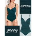 thumbnail image 1 of HOMGAO, bañador Sexy de una pieza con realce para mujer, traje de baño fruncido de talla grande, traje de baño Vintage con Control de barriga, trajes de baño L-4XL Tan Jianjun unisex, 1 of 2