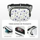 thumbnail image 5 of Fotbe Purple Chicory Cangurera Cuadrada con Estampado de Doble Capa, Bolsa de Cintura Ajustable Mini para Hombres y Mujeres, 5 of 9