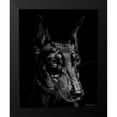 thumbnail image 2 of Chapman, Julie T. 20x24 Black Modern Framed Museum Art Print Titled - Canine Scratchboard XIII, 2 of 5