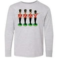 thumbnail image 3 of Inktastic Christmas Dabbing Tin Soldier Long Sleeve Youth T-Shirt, 3 of 5