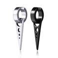 thumbnail image 4 of 1 Pair Men Geometric Titanium Steel Prevent Allergy Ear Clips Male Non Piercing Jewelry Earrings, 4 of 9
