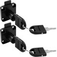 thumbnail image 4 of 2 Packs Drawer Lock with Keys,Cabinet Lock File Cabinet Lock for Drawer Cabinet Wardrobe Office Desk Letter Box (Black), 4 of 4