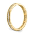 thumbnail image 4 of 14K Yellow Gold Ring Band Eternity Diamond Round Polished 1 2ct Channel Set, 4 of 4