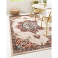 thumbnail image 1 of Unique Loom 3135333 5 x 8 ft. Helios Utopia Rectangular Rug, Beige, 1 of 2
