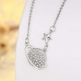 thumbnail image 3 of Guodhu Planet and Star Pendant Necklace Cute Women's Pendant Necklace Birthday Gifts for Women-silver, 3 of 4