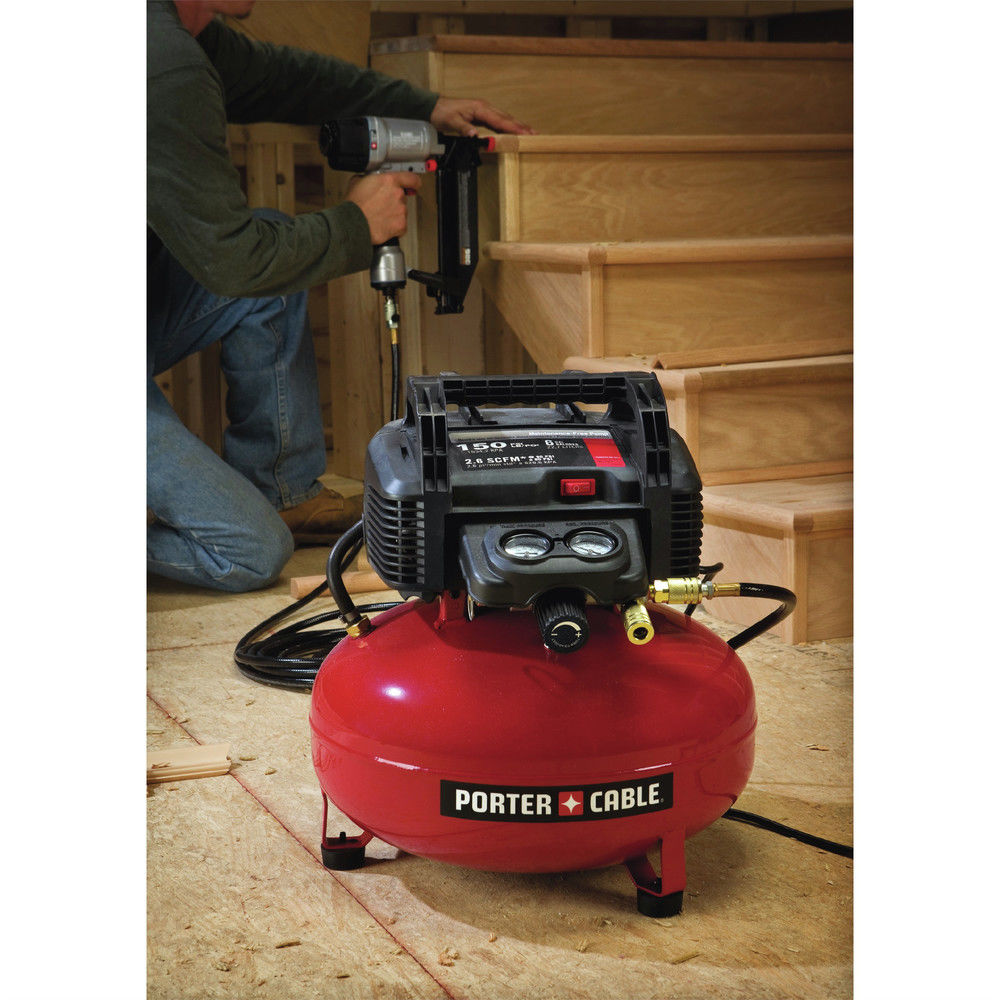 Factory-Reconditioned Porter-Cable C2002R 0.8 HP 6 Gallon Oil-Free Pancake  Air Compressor (Refurbished) - Walmart.com
