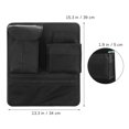 thumbnail image 2 of OUNONA Black Back Seat Car Organizer PU Material Seat Back Storage Bag with Easy Secure Installation, 2 of 7