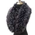 thumbnail image 1 of Bufanda de piel sintética adornada para mujer, cuello envolvente, para cóctel, recepción, fiesta, regalo de Navidad, invierno, 1 of 1