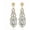 Gold, variant on Crystal Alloy Teardrop Chandelier Dangle Earrings for Brides Bridesmaids Trendy Cubic Zirconia Bridal Earrings Statement Earrings Prom Wedding Brides Jewelry