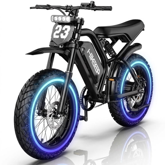 20" Class 2 Fat Tire Electric Bike for Adults, 20 MPH, 750W Motor, 48V 17.5Ah 840Wh Battery, Full Suspension, 20 x 4 Inch Tires, UL2849