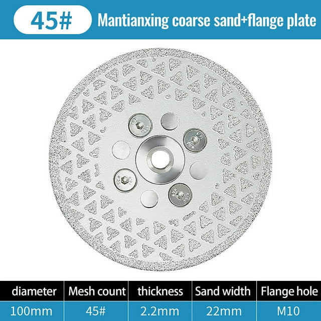Brazed Diamond Double-Sided Full Cutting Grinding Disc Angle Grinder Grinding Disc Floor Cutting Disc