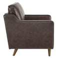 thumbnail image 4 of Modway Impart Modern Genuine Leather Upholstered Armchair in Brown, 4 of 7