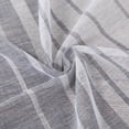 thumbnail image 5 of 2 Panels Striped Ombre Tier Curtains, Textured Grommet Semi Sheer Voile Curtain, 5 of 9