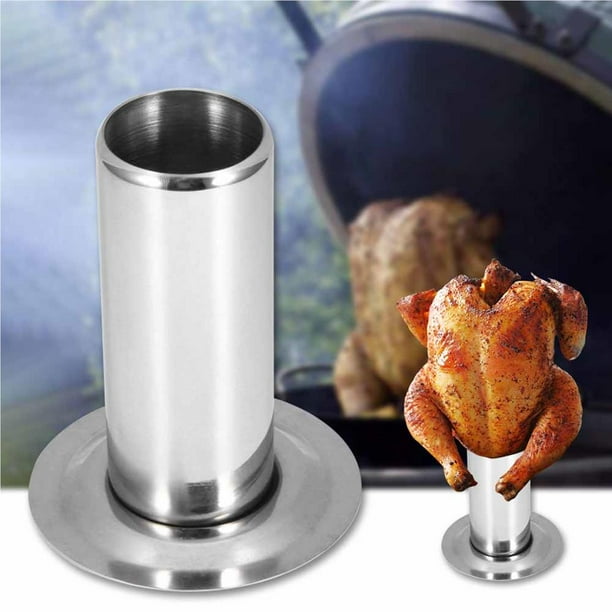 Toystoory Soporte para pollo y pato, soporte para parrilla, asado para barbacoa, costilla, placa de pollo a la parrilla de acero inoxidable Cocina y Comedor plano Toystoory HA024256-01