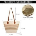thumbnail image 3 of Kukuzhu Straw Beach Bag, Summer Woven Tote Bag Shoulder Handbag Straw Purses and Handbags for Women Vacation, 3 of 7