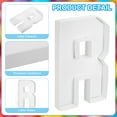 thumbnail image 3 of Uxcell 10" Cardboard Letter, Letter R Paper Box Fillable Tray Container for Mache Chocolate Candy Decorations, White, 3 of 6