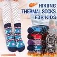 thumbnail image 2 of Calcetines de invierno de lana Eocom para niños, 6 pares, estampado de ciervos de 1 a 3, 2 of 6