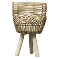 thumbnail image 2 of Bearachild Maceta de mimbre tejida a mano, soporte para , cesta de almacenamiento hecha a mano, macetas rústicas para plantas de interior, Type2 NO2, 2 of 6