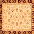 thumbnail image 1 of Ahgly Company Indoor Square Oriental Orange Traditional Area Rugs, 6' Square, 1 of 4