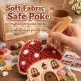 thumbnail image 4 of Whimsical Village 3D Fabric Poke Art Kit - Cottagecore Room Decor, 3D Fabric Poke Art Kit for Adults No Sew Press Technique Six Fantasy Styles Relaxing Creative Hobby, 4 of 8