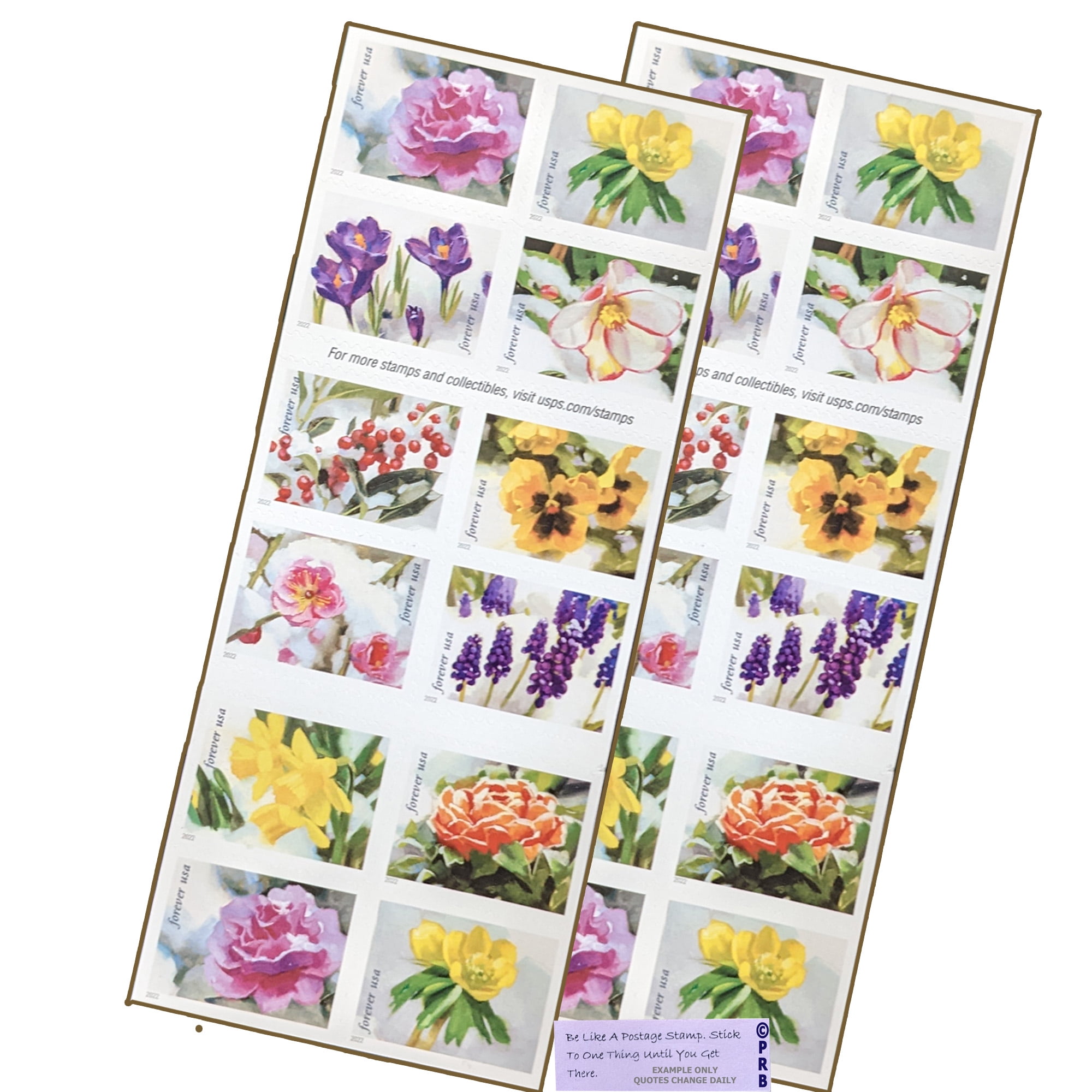 Holiday Wreaths 5 Books Of 20 Forever US First Class Postage Stamps Christmas Tradition Celebration 100 Stamps