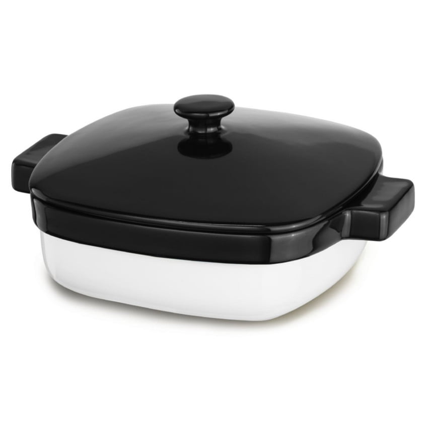 KitchenAid KBLR42CROB Onyx Black Ceramic 4.2Quart Casserole Dish with Lid
