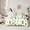 Green Pink White, variant on Castle Fairy Cucumber Ribbon Bow Full Size Bedding Set