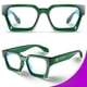 thumbnail image 5 of Gafas de bloqueo de luz azul Rectángulo Chic Preppy Look Montura multicolor para mujeres y hombres RIVER, 5 of 5
