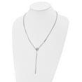 thumbnail image 3 of 925 Sterling Silver Fancy Necklace Chain Rhod-plat Polished Bar Toggle Adjustable 26.5 inch 2.18 mm, 3 of 3
