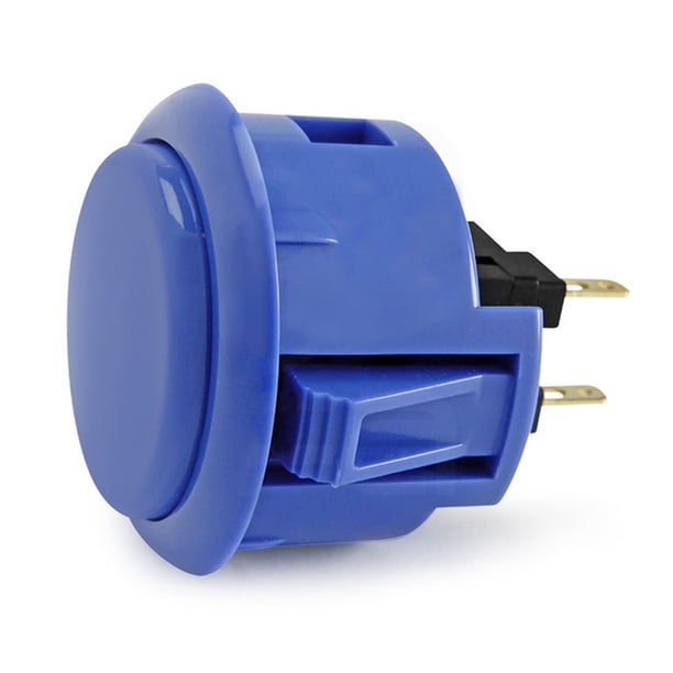 Monstrate Botón pulsador suave, pequeño, , duradero, interruptor de Arcade, reinicio automático, fácil de instalar, accesorio de juego Videojuegos y accesorios azul oscuro 1