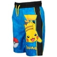 thumbnail image 2 of Pokemon Pikachu Little Boys Rash Guard and Swim Trunks Outfit Set Little Kid to Big Kid, 2 of 8