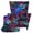 Blue Macaw Tropical Pattern, variant on Psesaysky Christmas Wingback Chair Slipcover with Spandex Fabric, 2 Piece Non Slip Stretch Cover for Living Room Hotel Pet Protection