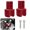 Red, variant on Chasenew Universal M8 8mm Rear Shock Extender Absorbers Riser Heightening Adapter High Damping Device Thicken Pad Chassis Extender Taper Riser with Screws (Titanium)