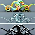 thumbnail image 6 of jiaroswwei 1 Pair Unisex Glass Twisted Snail Ear Gauges Hangers Plugs Stretchers Expanders, 6 of 8