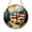 Acrylic 3.5 Inch, variant on Old Town Village Window Suncatcher – Stained Glass Style