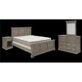 thumbnail image 1 of Homestyles 5525-5022 Marchette Lit Grand Size & 44; Table de Chevet et Commode avec Miroir - Gris, 1 of 1
