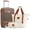 Copper, variant on CQSXDA Lightweight ABS Hardshell Luggage Set 3-Piece, 20 Inch Carry-On Suitcase with TSA Lock Spinner Wheels for Travelers, Cream