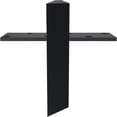 thumbnail image 2 of Ekena Millwork 2 1/2"W x 14"D Floating Steel Heavy Duty Wall Mount, Powder Coated Black, 2 of 10