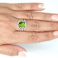 thumbnail image 4 of 925 Sterling Silver Ring Peridot Quartz Handmade Jewelry, 4 of 9