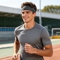 thumbnail image 2 of Sports Headbands for Men, Sweat Absorbent Non Elastic Headband, Quick Dry Workout Running Yoga Gym Head Wrap for Outdoor Work, 2 of 5
