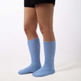 thumbnail image 2 of GobdXE Unisex Crew Socks Solid Extra Wide Top Loose Fit Stretchy Mesh Knit Socks for Swollen Feet Edema Diabetic Friendly Daily Casual Wear Size:XL, 2 of 3