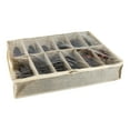 thumbnail image 3 of Simplify Non-Woven 12 Pair Under the Bed Shoe Storage Box in Faux Jute, 3 of 5