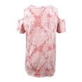 thumbnail image 2 of Style & Co Plus Size Cotton Cold Shoulder Tunic Rose Medallion 3X, 2 of 2
