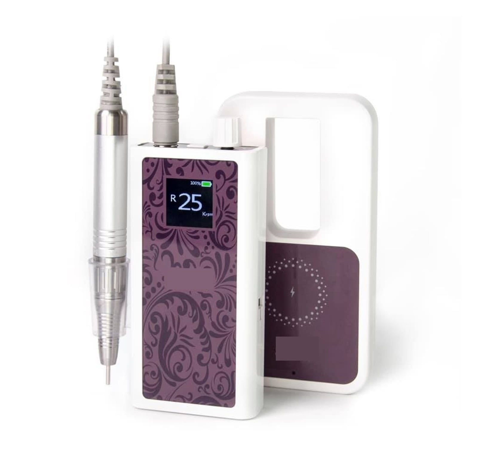 35000RPM Electric Nail Drill Machine, Rechargeable Wireless Nail Polisher, Portable Manicure Pedicure Set Nail Drill