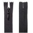 thumbnail image 2 of 9 Inch Black Nylon Zipper for Crafts and Sewing, 2 of 4