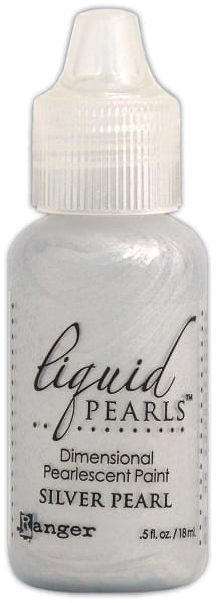 Liquid Pearls Dimensional Pearlescent Paint .5oz-Silver Pearl - image 2 of 2