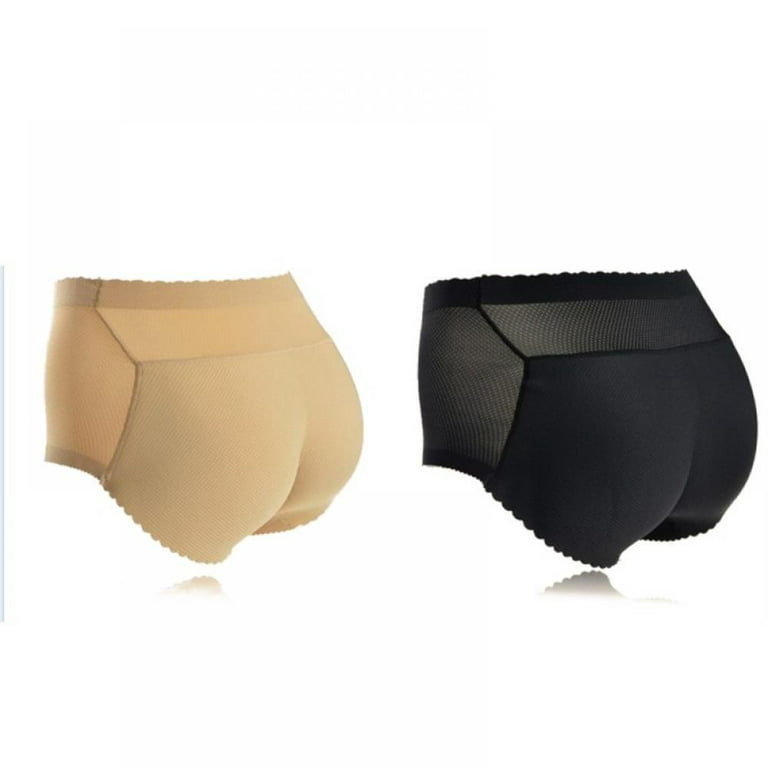 Women Padded Panties Seamless Bottom Sponge Push Up Middle Waist Butt lift  Briefs Underwear